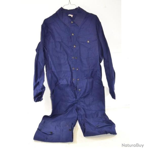Combinaison de travail bleu Arm�e Fran�aise 1963 SAVO Le Creusot ALAT m�canicien militaire