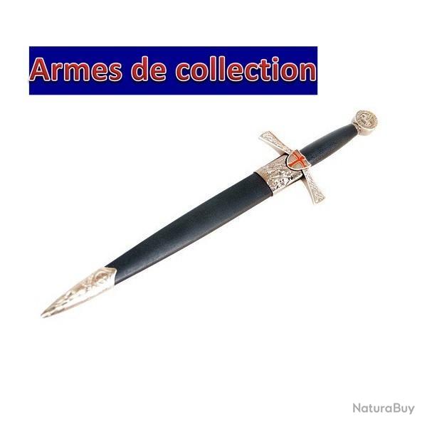Dague Templi�re avec fourreau de 37 cm