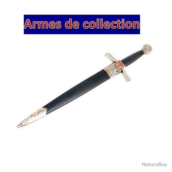 Dague Templi�re avec fourreau de 37 cm