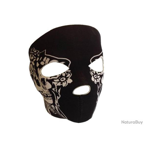 DMoniac Masque n�opr�ne int�gral noir "Pirate"