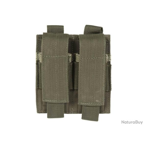 Porte chargeurs Double pour pistolet Olive (fixation Molle)