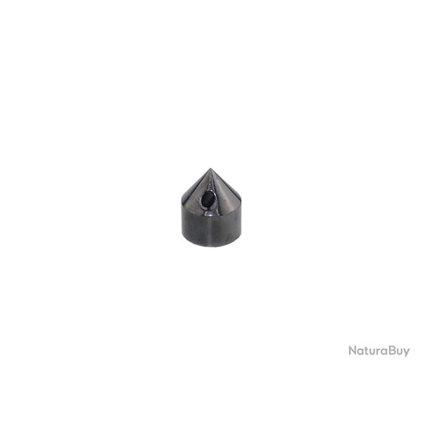 Embout Kubotan pour matraque Tlscopique Acier Noir Chrome