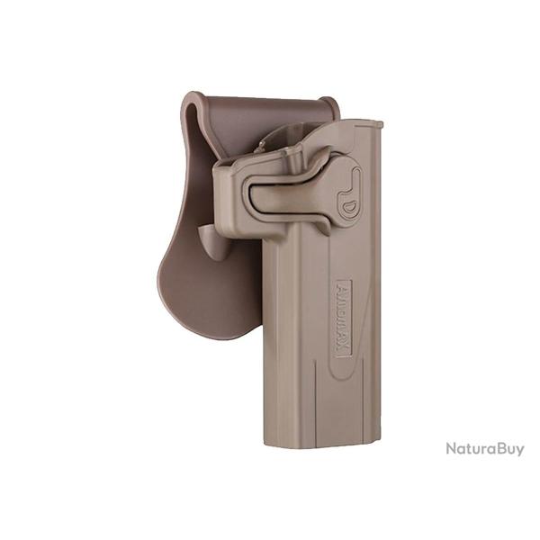Amomax Holster polym�re rotatif Hi-Capa FDE r�tention active