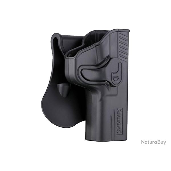 Amomax Holster polym�re rotatif M&P9 Noir r�tention active