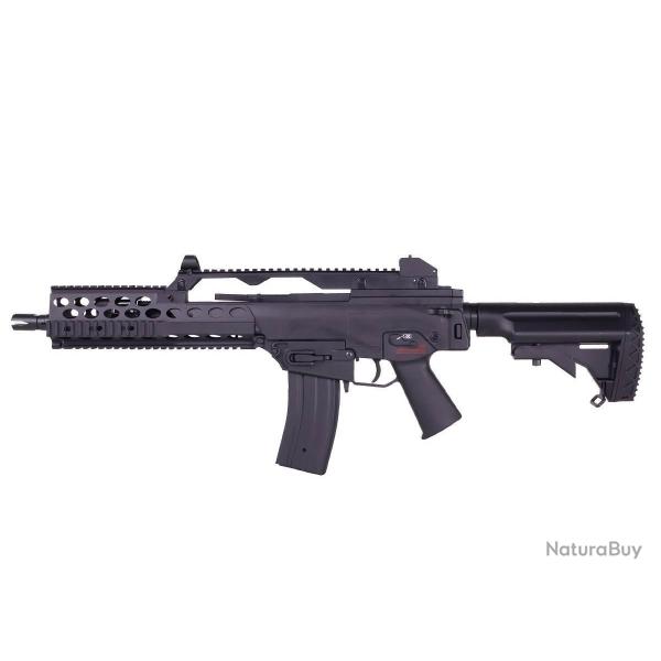 Jing Gong G608-8 (G36C) RIS Style M4 Noir Pack Complet AEG 1.2J