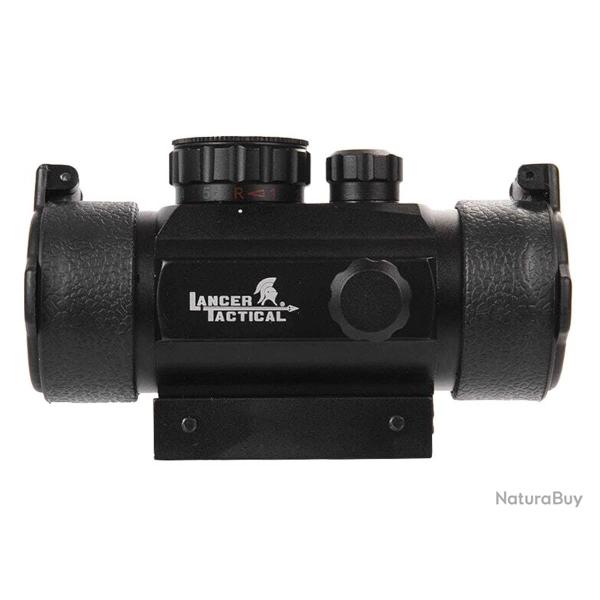 Lancer Tactical CA-412B Mini Point Rouge et Vert 30mm Alu Noir 21mm