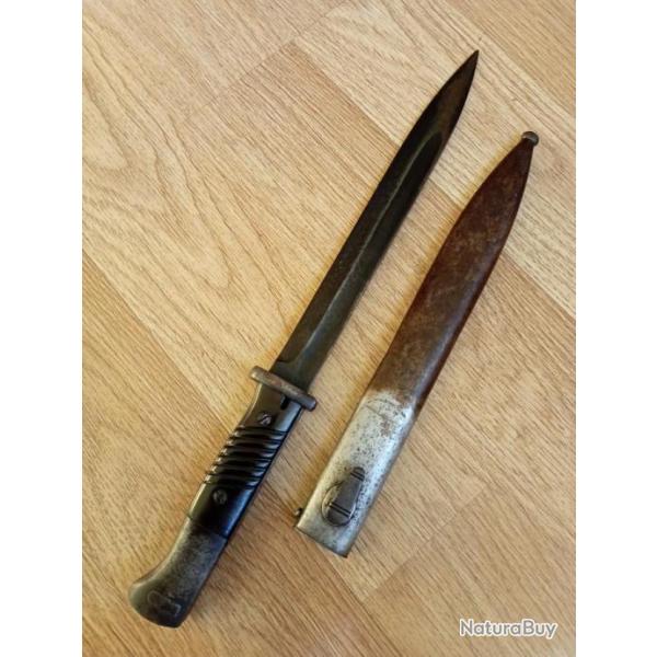 Ba�onnette Mauser 84/98 WW2, E.PACK&S 1938.