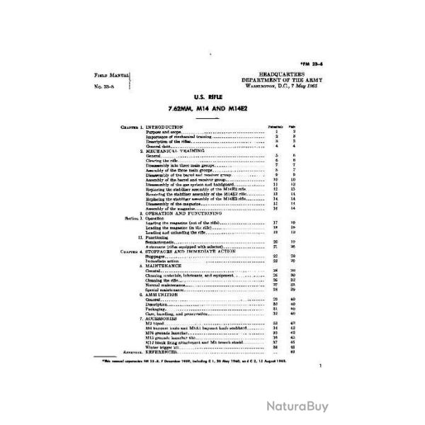 notice NORINCO M14 (envoi par mail) - VENDU PAR JEPERCUTE (m1407)