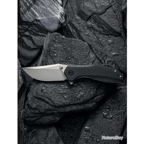 Couteau CIVIVI ODD 22 Black Lame Acier Sandvik 14C28N Manche G10 IKBS Linerlock Clip CIVC210321