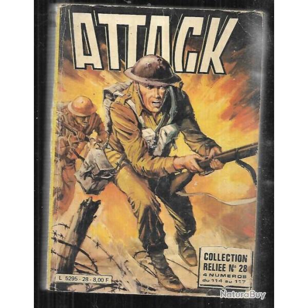 attack reliure n 28 4 bd 114 � 117 , comic's bd guerre