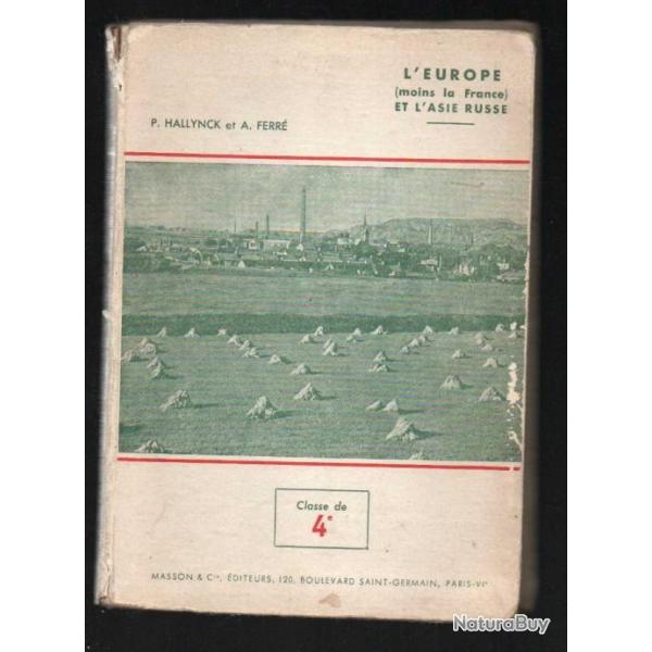 scolaire ancien l'europe moins la france et l'asie russe de p.hallynck et a.ferr�