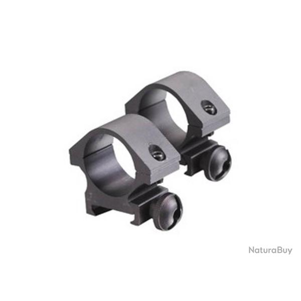 Strike Systems Anneaux de montage pour lunette de vise 25,4x6x21