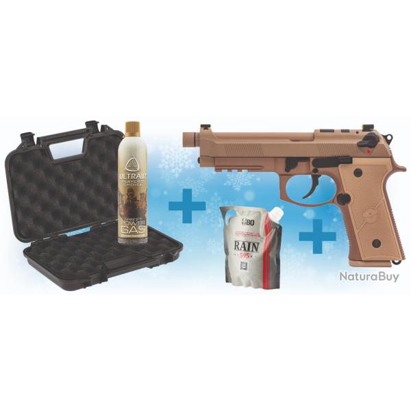 PACK DE NOEL R9-4 TAN RAVEN + BILLES + GAZ + MALLETTE