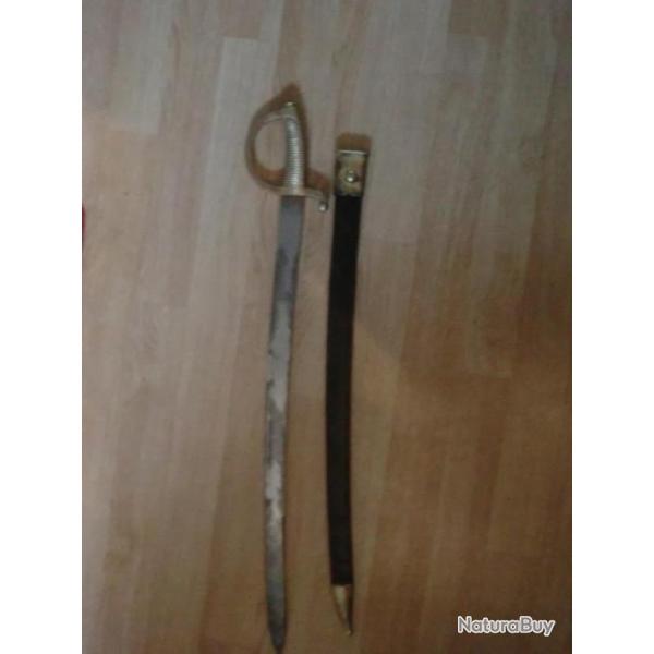 SABRE D INFANTERIE  GARDE EN BRONZE
