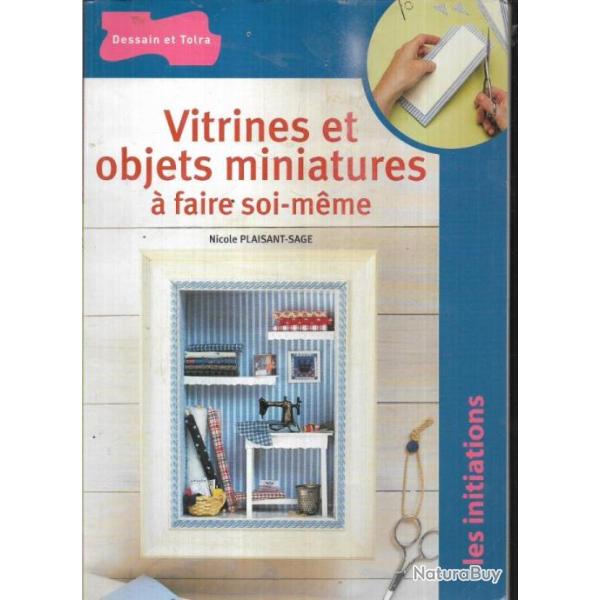 vitrines et objets miniatures  faire soi-mme et mini vitrines , 2 livres