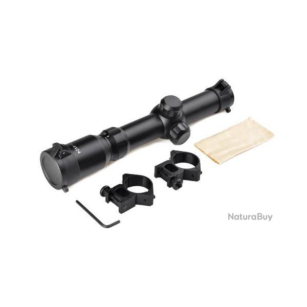 Lunette de vis�e 1-4x24 Tactical Scope Noir AIM-O
