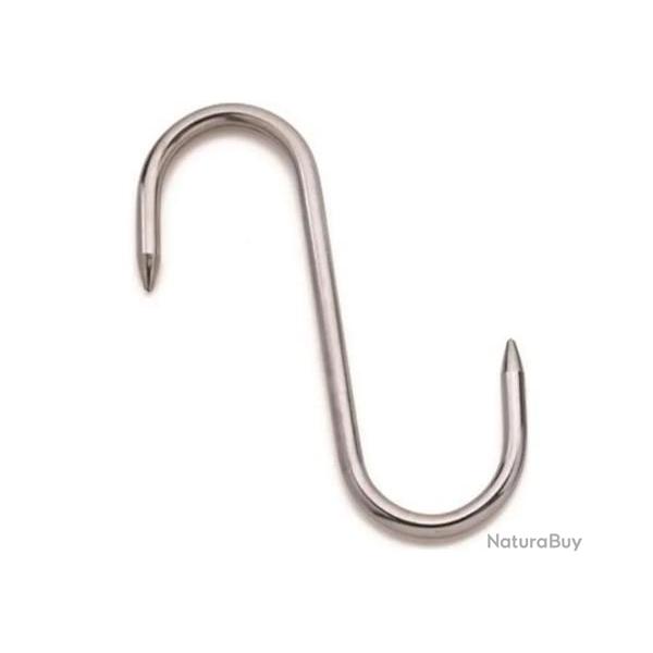 Crochet de boucher inox 160x06mm