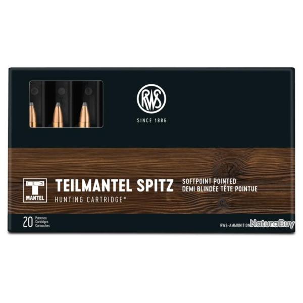 Munitions RWS 5.6x50 R Magnum Soft Point 3.24g 50gr x1 boite