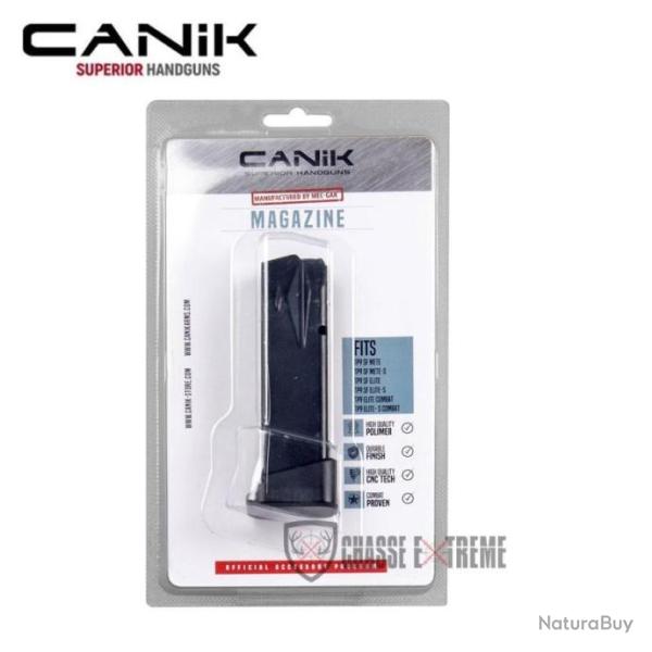 Chargeur CANIK TP9 18 Coups (15 Cps +3 Talon Alu)