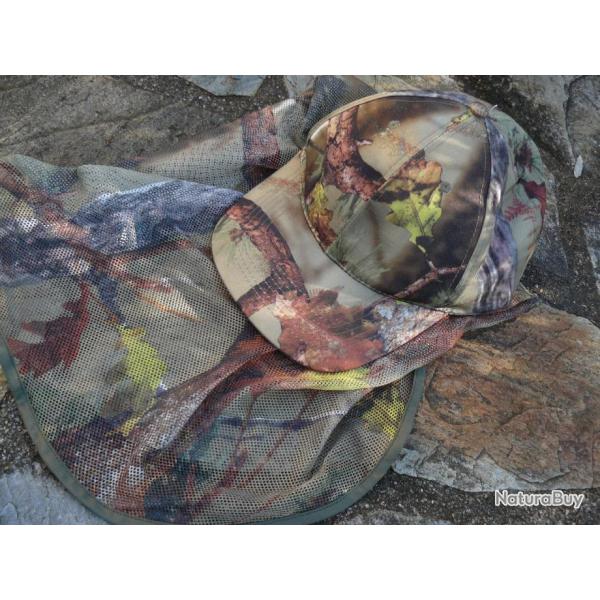Casquette camo avec filet...