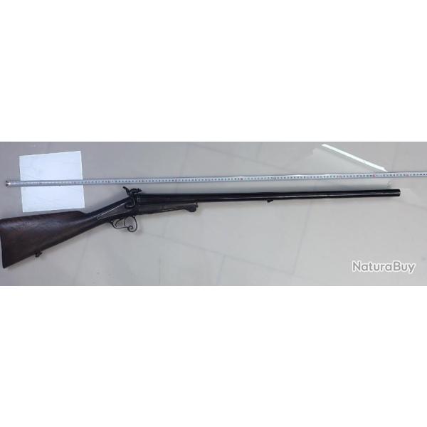 Rare fusil juxtapos� artisanal en calibre 10 � broches. Tr�s bon.