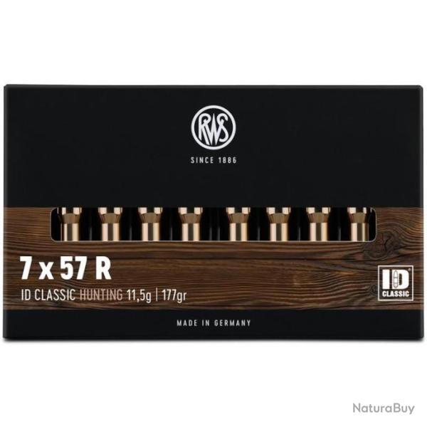 Munitions RWS 7x57 R ID Classic 11.5g 177gr x5 boites