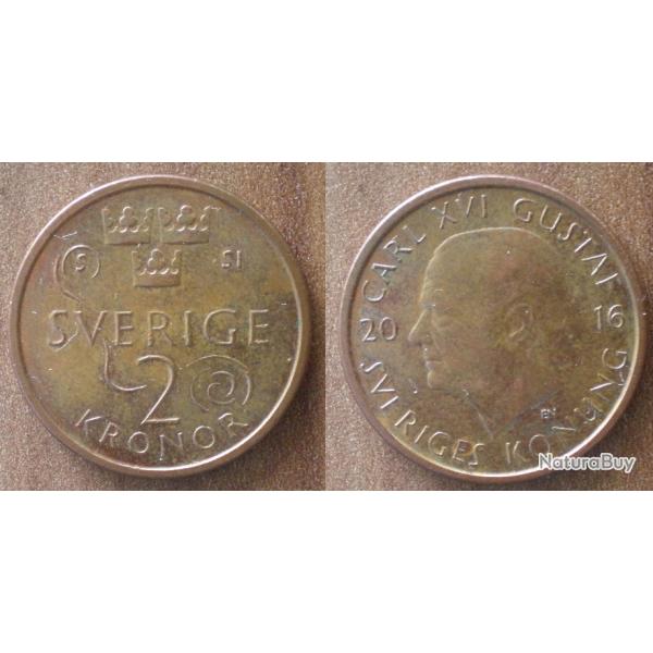 Suede 2 Couronnes 2016 Neuve Piece Couronne Kronor Sweden