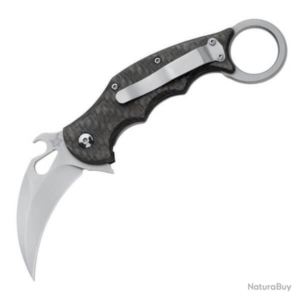Couteau pliant Fox Karambit 10cm carbone et titane