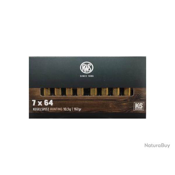 Munitions RWS 7x64 KS 10.5g 162gr x5 boites