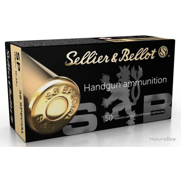 Balles Sellier & Bellot SP 10.25g Cal .38 Special - Lot de 200 munitions