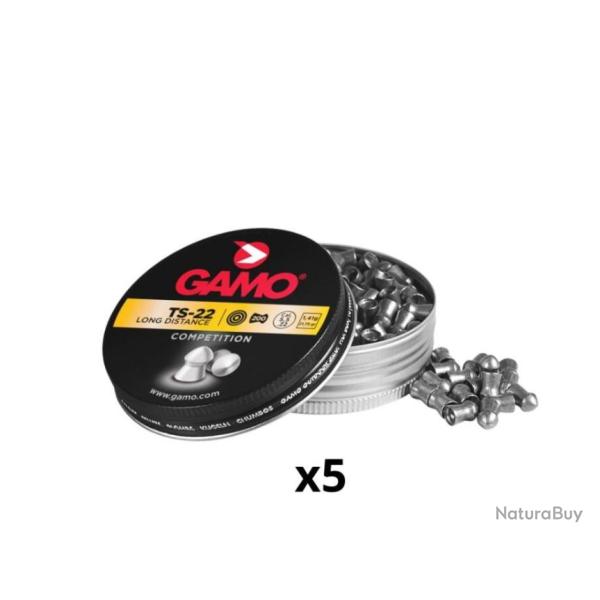 5X200 Plombs Gamo TS-22 Cal.5.5mm Longue Distance