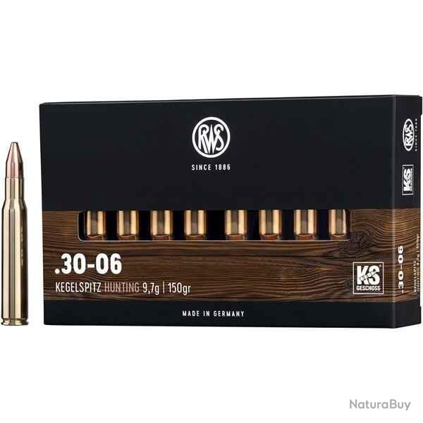 Munitions RWS 30-06 KS 9.7g 150gr x1 boite