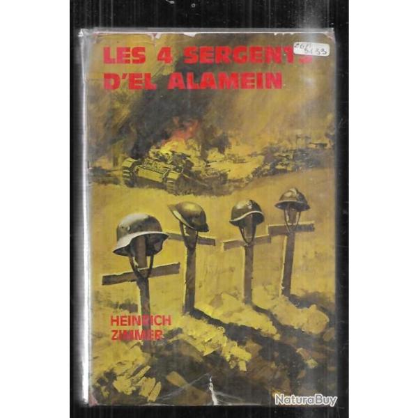 les 4 sergents d'el alamein de heinrich zimmer �ditions du Gerfaut roman de guerre