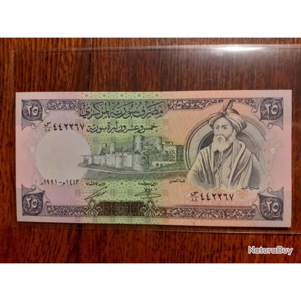 Syrie . 25 pound 1991 neuf