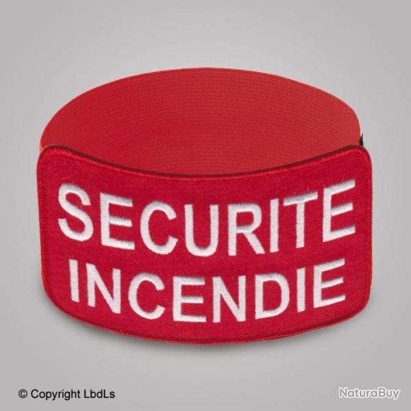 Brassard EXPERT rouge brod SECURITE INCENDIE