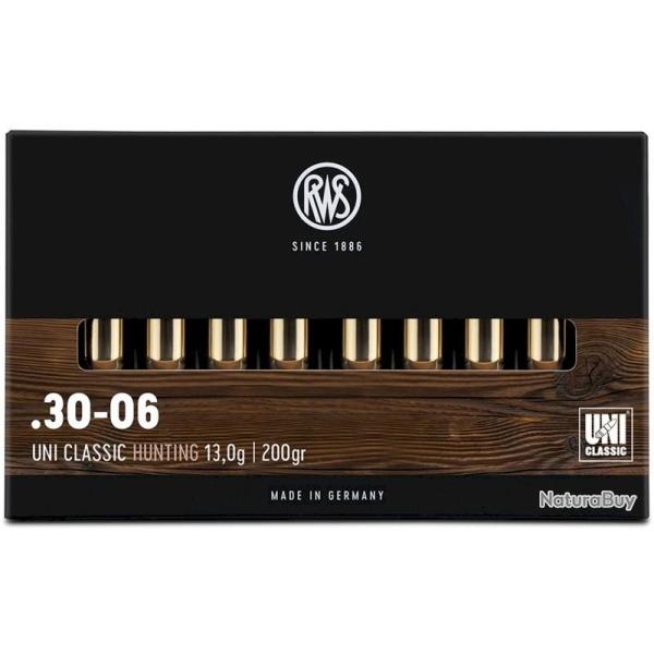 Munitions RWS 30-06 UNI Classic 13g 200gr x5 boites