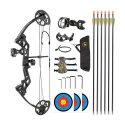 Arc &agrave; poulies Topoint M3 RH Noir 26" 10-30 lbs 17 - 27 in
