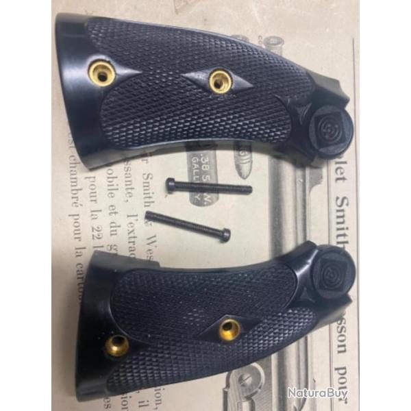 Plaquettes  pour  harrington target large target grips. 38 sw