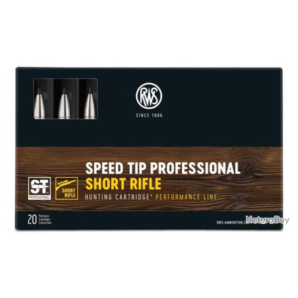 Munitions RWS 8x57 JS Speed Tip Pro Short Rifle 500mm 11.7g 180gr x5 boites