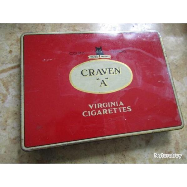 boite cigarette tabac cigarettes ww2 seconde guerre maquis GB  parachutage r�sistance CRAVEN A