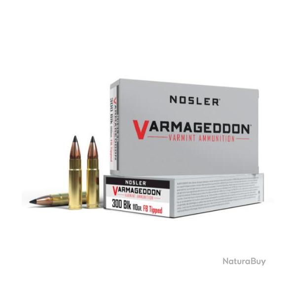 CARTOUCHES VARMAGEDDON NOSLER 300 BLK 110 GRS VG FBT