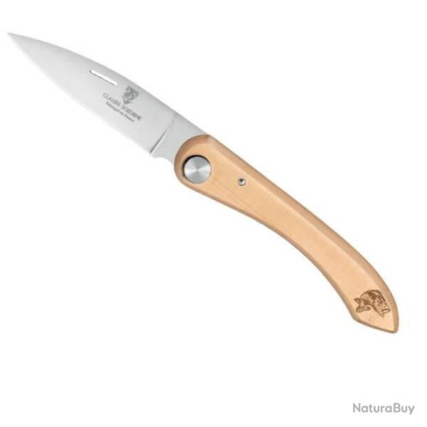 Couteau pliant Claude Dozorme "Capucin" buis et d�cor truite