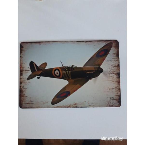 PLAQUE METAL "SPITFIRE" MODELE 1