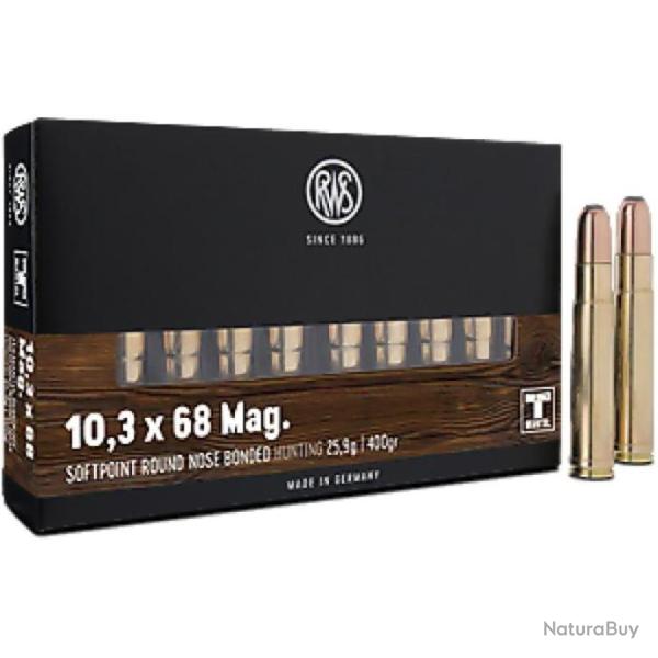 RWS 10.3x68 Mag TM Bonded 25.9g 400gr x1 boite