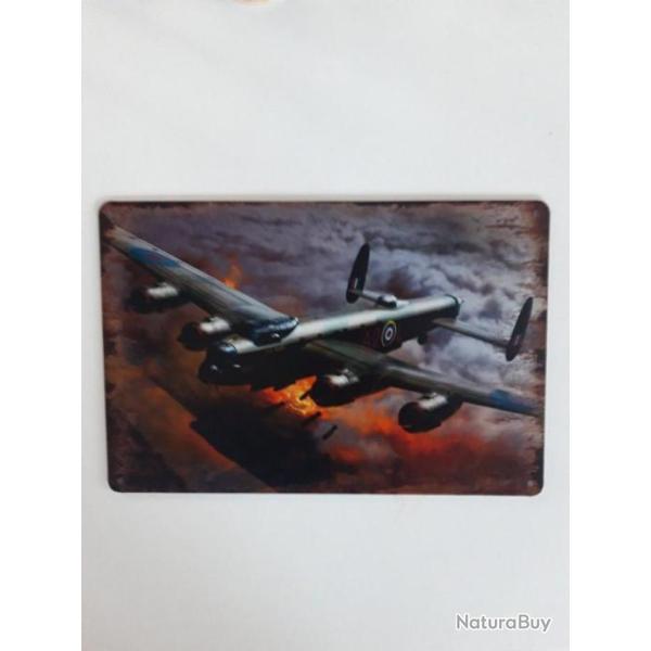 PLAQUE METAL "LANCASTER" MODELE 1