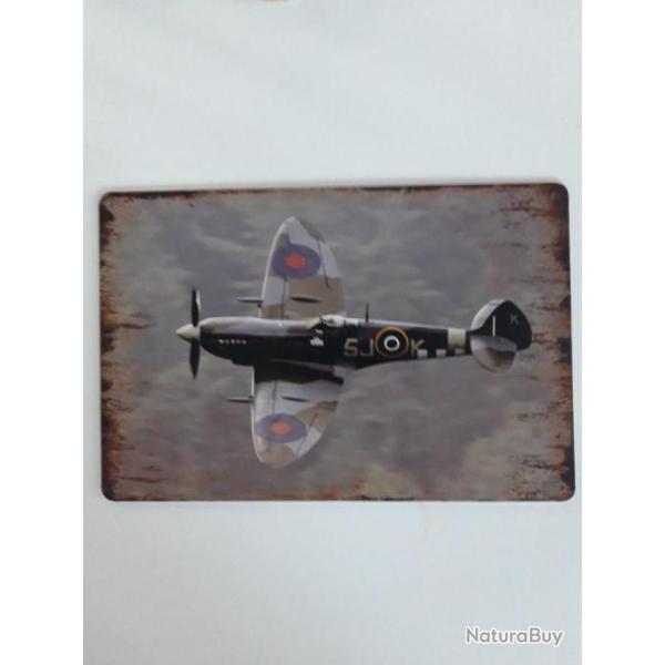 PLAQUE METAL "SPITFIRE" MODELE 3