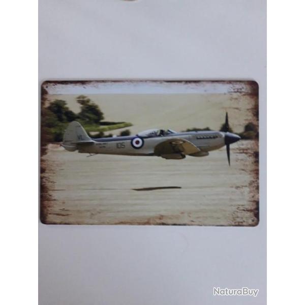 PLAQUE METAL "SPITFIRE" MODELE 4