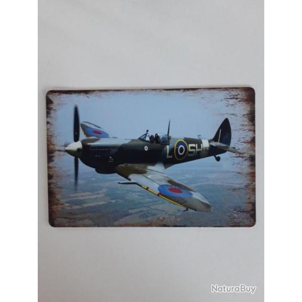 PLAQUE METAL "SPITFIRE" MODELE 5
