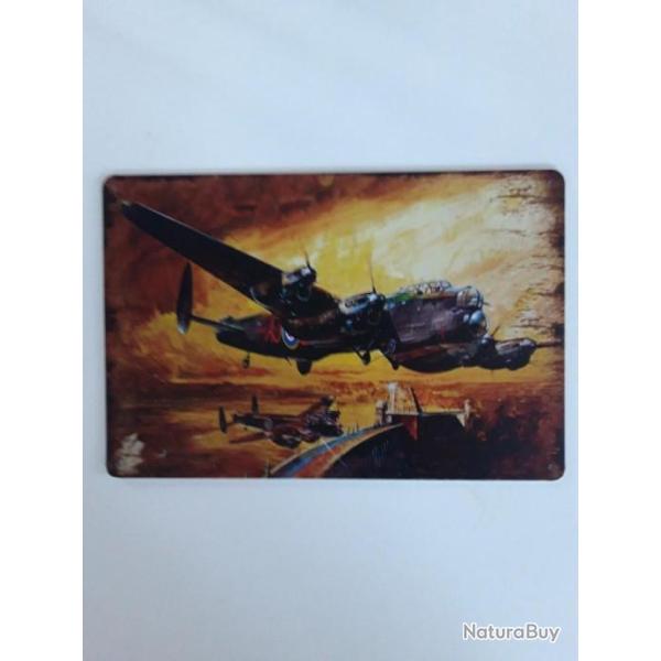 PLAQUE METAL "LANCASTER" MODELE 3