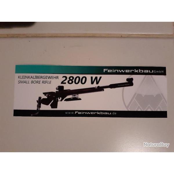 FEINWERKBAU 2800W Carabine AUTOCOLLANT STICKER